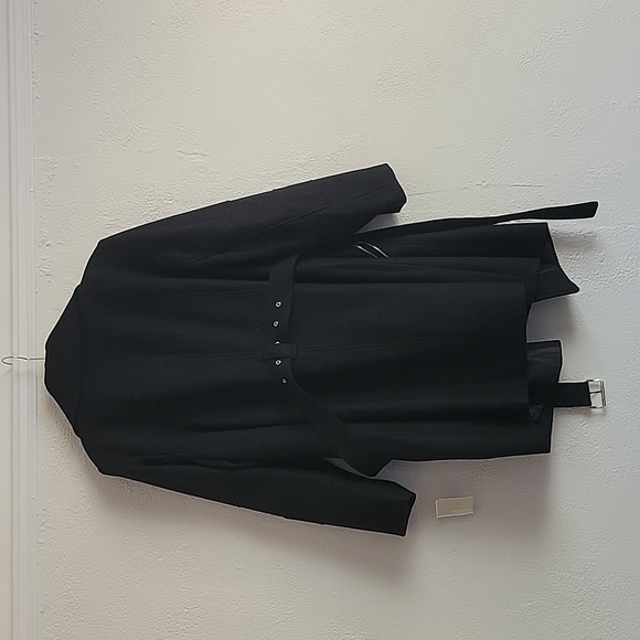Michael Kors Black Wool Coat NWT 1x - Picture 3 of 11
